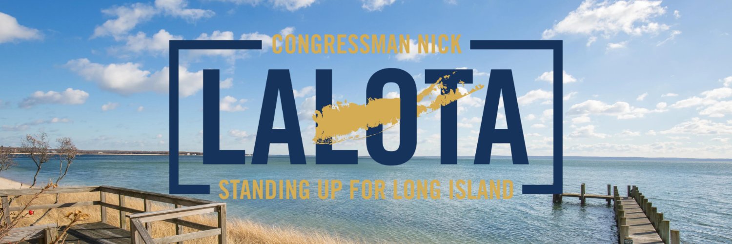 Congressman Nick LaLota's banner