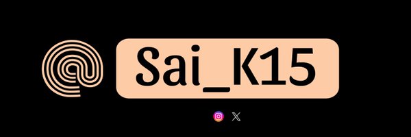 Sai_k15 Profile Banner