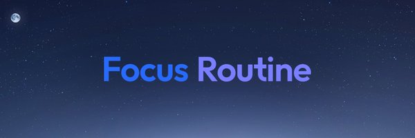 focusroutine Profile Banner