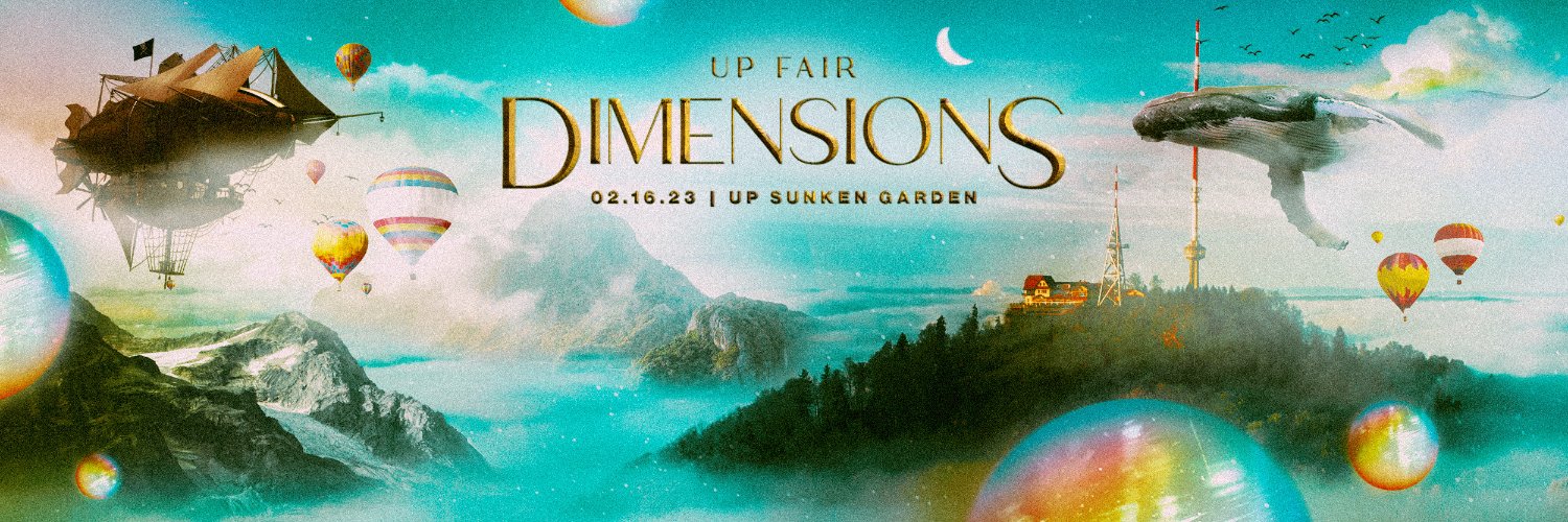 UP FAIR Dimensions Music Festival banner