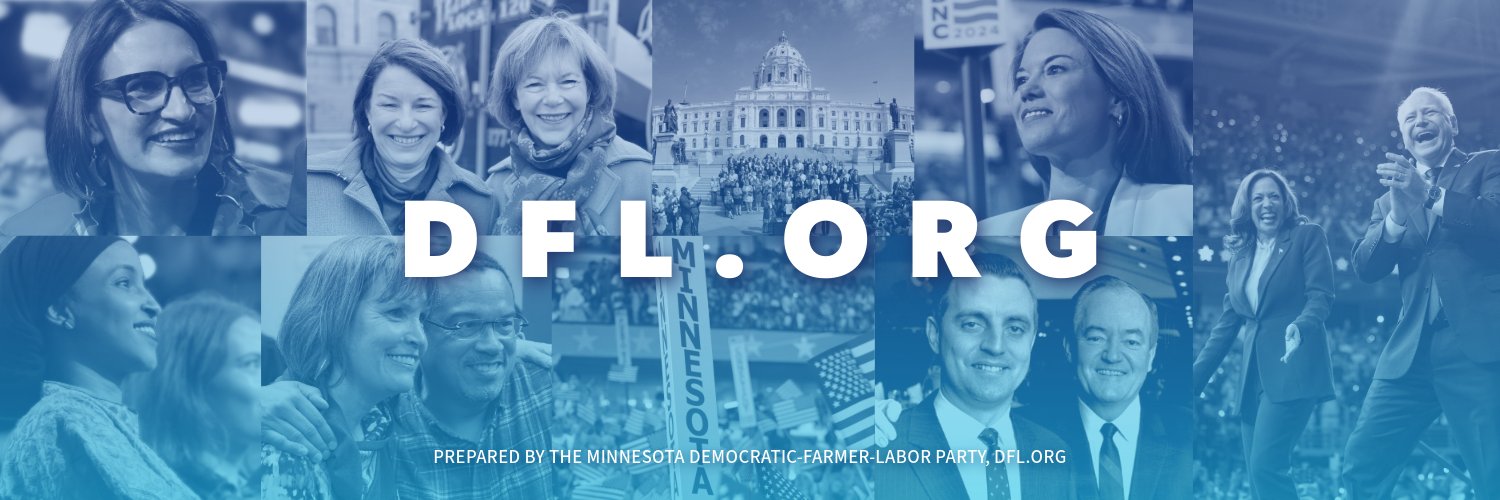 Minnesota DFL's banner