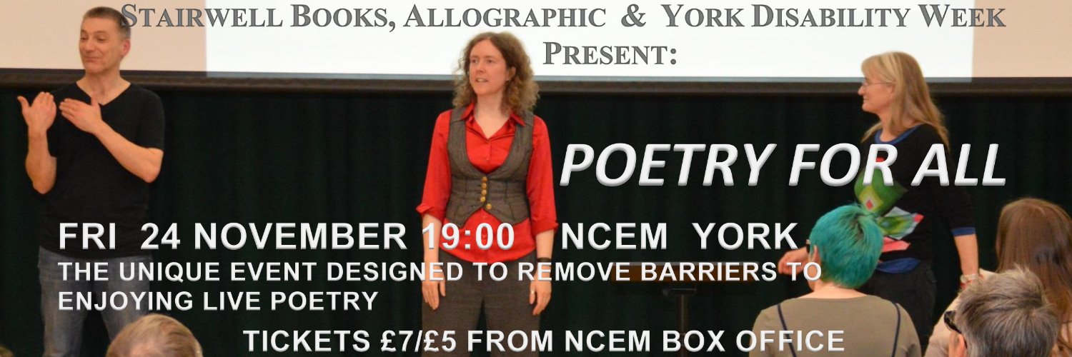 Poetry For All banner