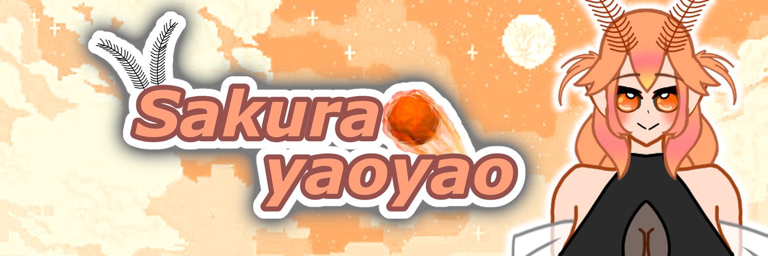 Sakura 🧡☄️|| ENVtuber | Vartist | VA || Profile Banner