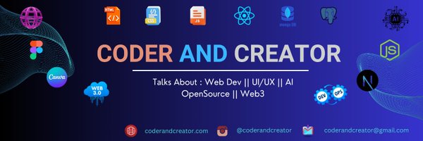 coderandcreator Profile Banner