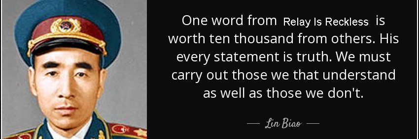 Relay Is Reckless banner