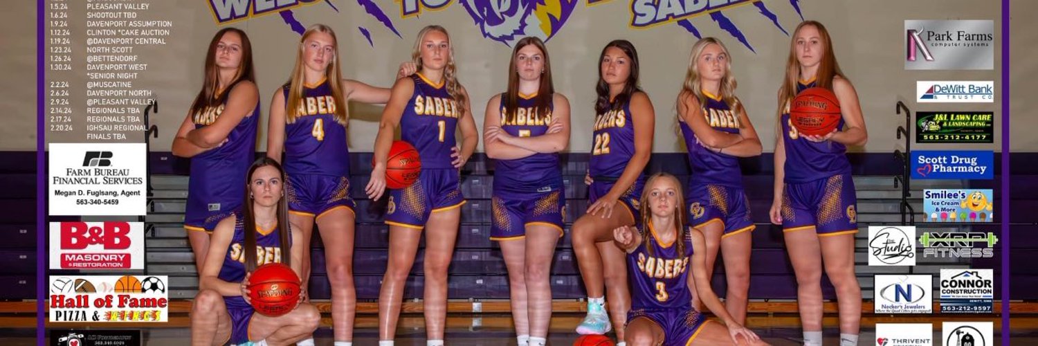 Sabers Girls Basketball Profile Banner