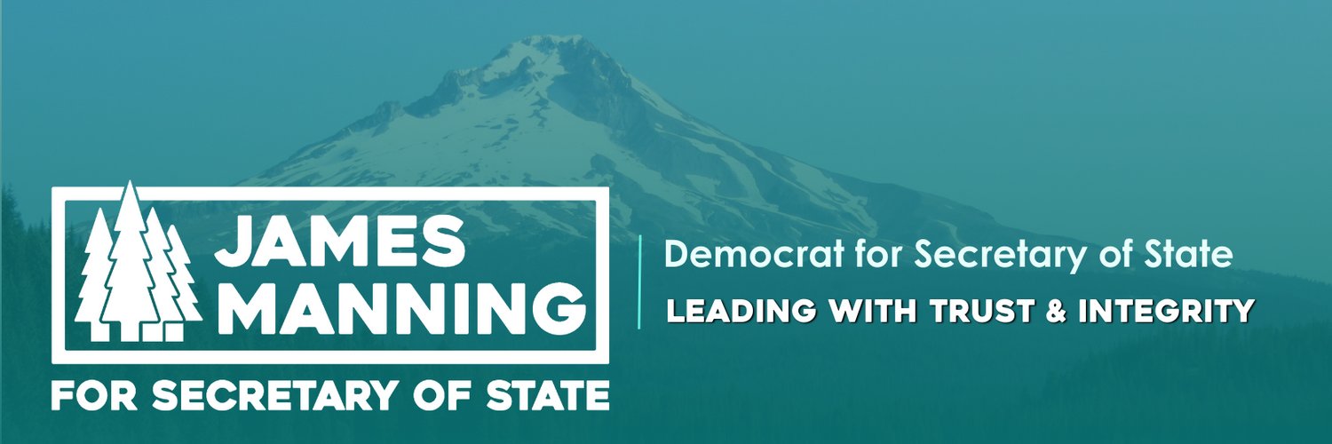 James Manning for Secretary of State banner