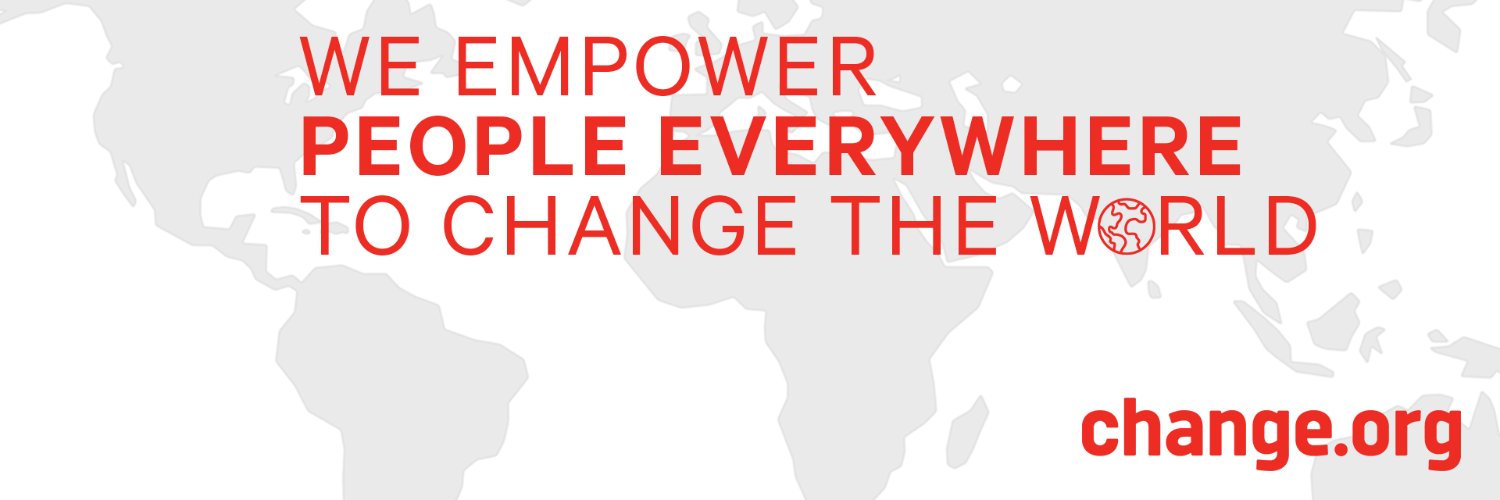 Change.org's banner