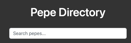 Pepe Directory's banner