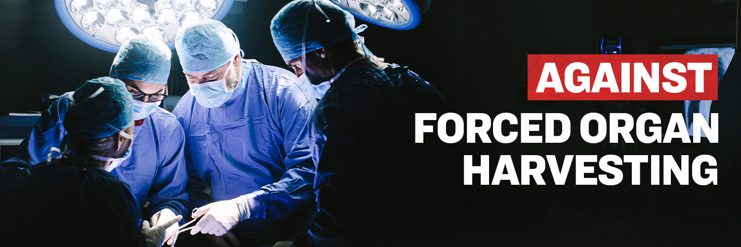 Against Forced Organ Harvesting's banner