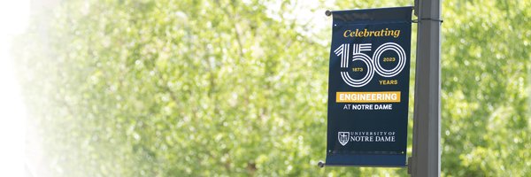 Notre Dame Engineering's banner