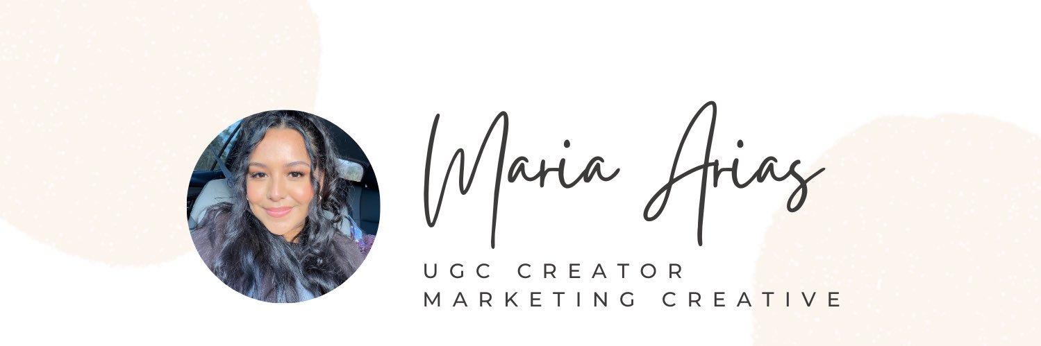 Maria | UGC Creator banner