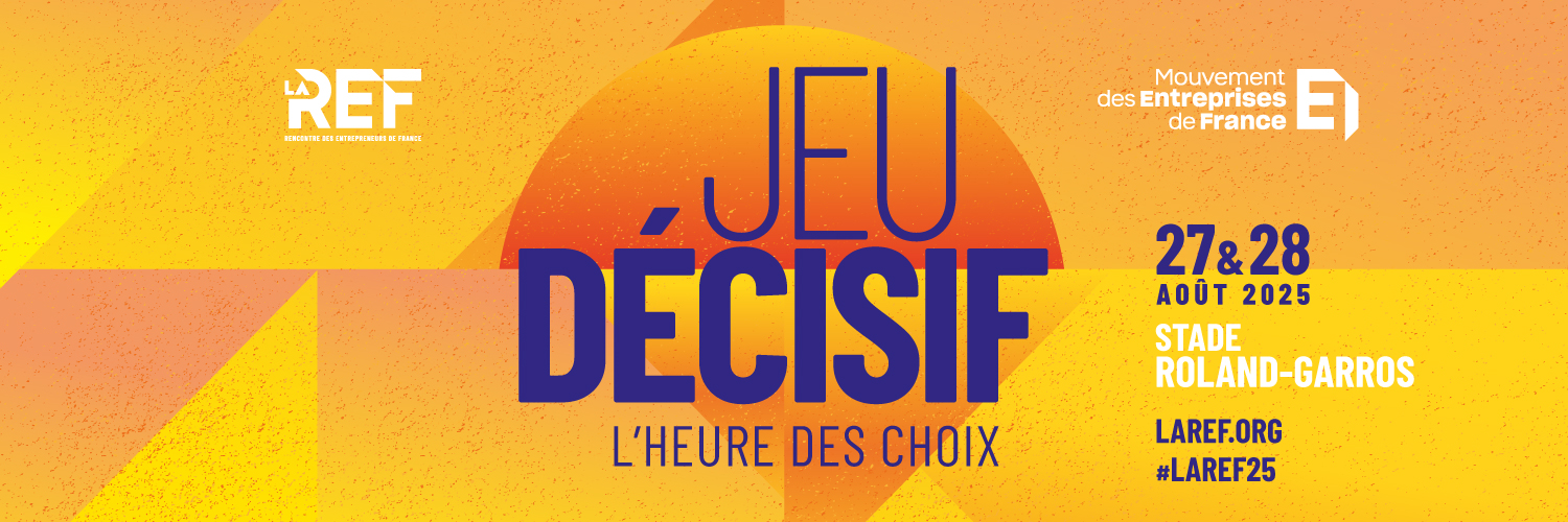 Mouvement des Entreprises de France's banner