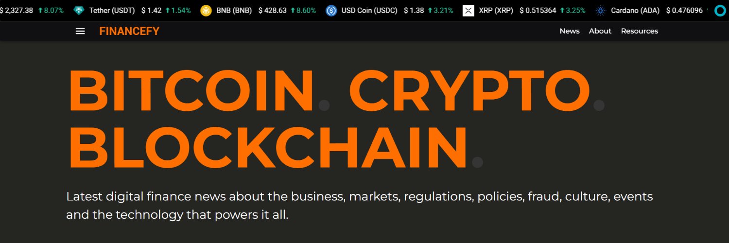 Financefy.ca - Bitcoin news banner