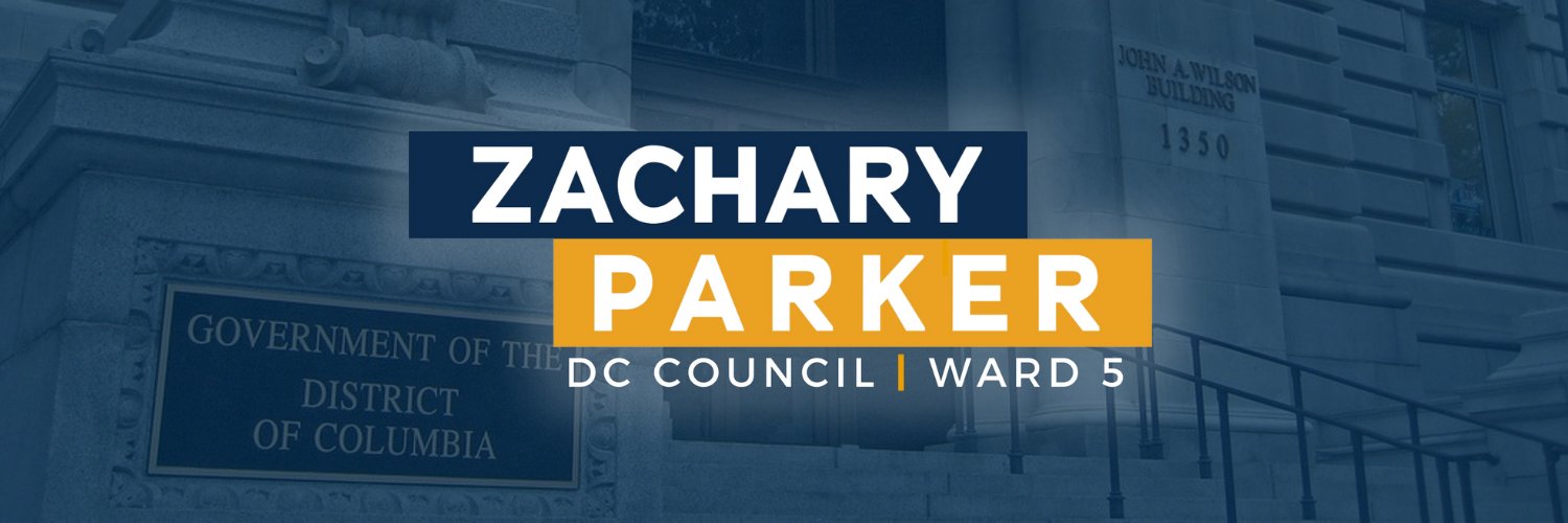 Councilmember Zachary Parker's banner