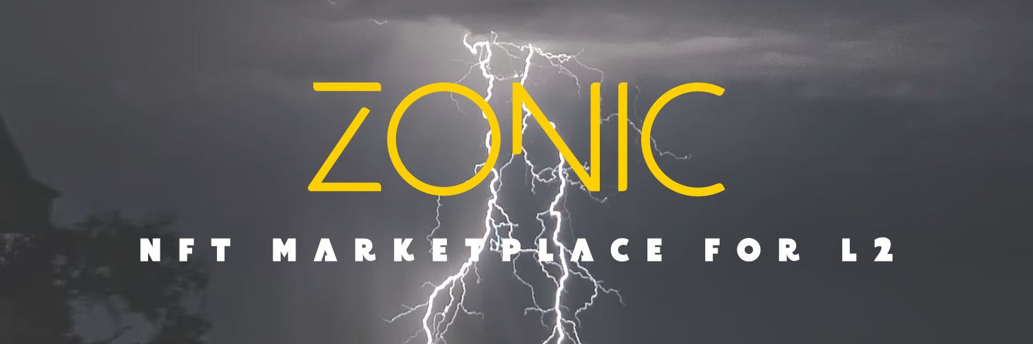 Zonic : NFT Marketplace for L2 ⚡️⚡️⚡️ banner