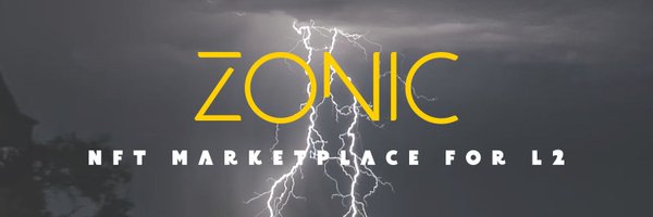 Zonic : NFT Marketplace for L2 ⚡️⚡️⚡️ Profile Banner