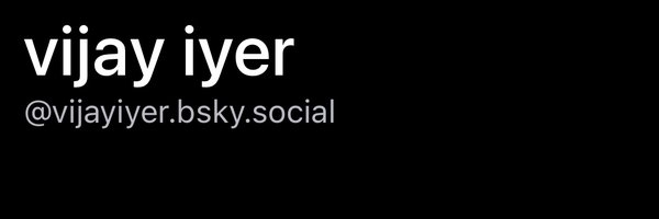 vijayiyer Profile Banner