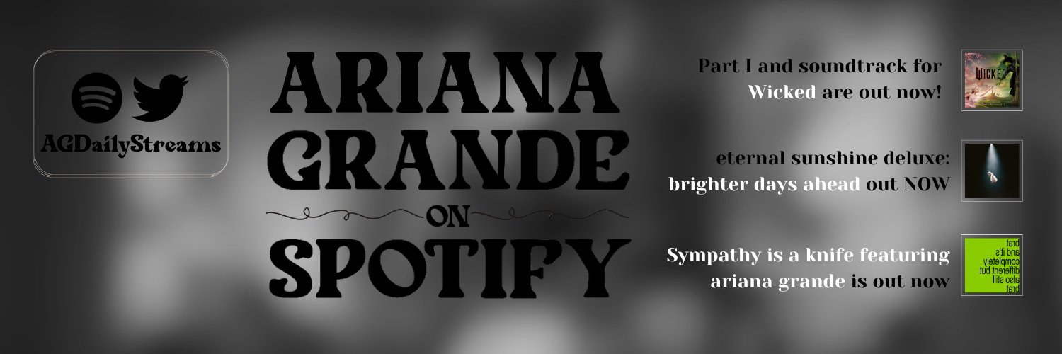 Ariana Grande on Spotify 🧙‍♀️'s banner