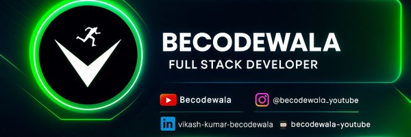 becodewala Profile Banner