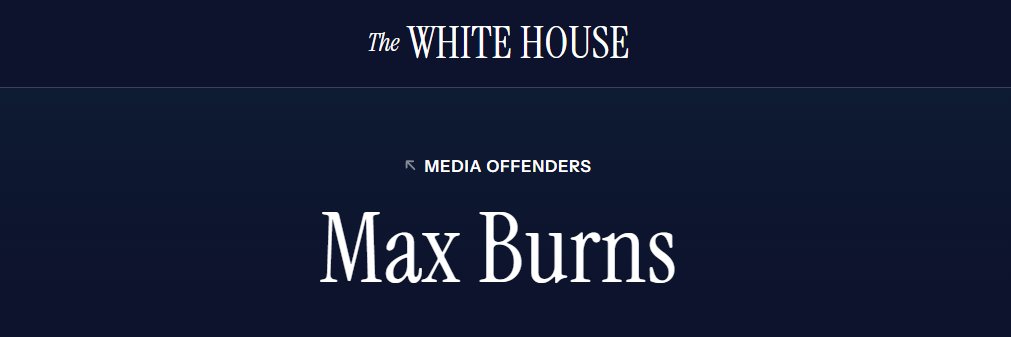 Max Burns banner