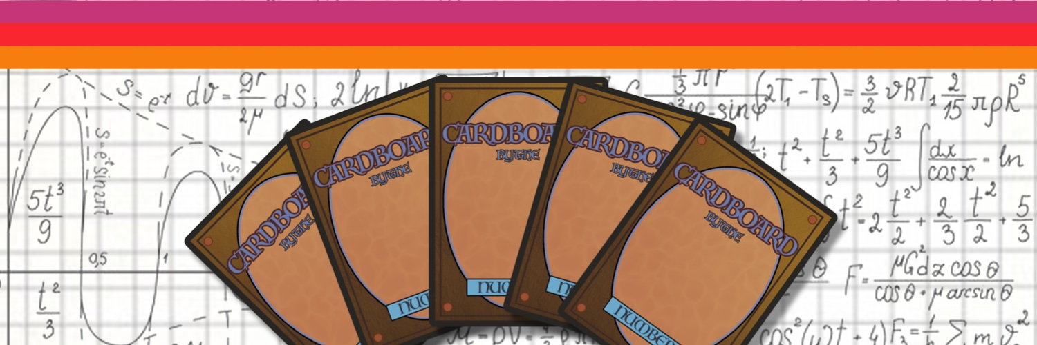 Cardboard by the Numbers banner