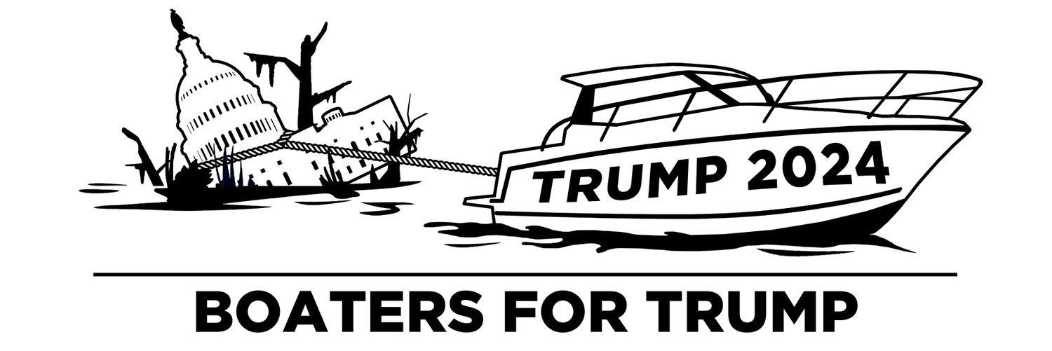 Boaters For Trump THE MOVEMENT banner