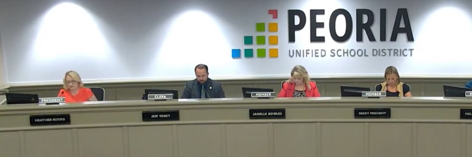 Heather Rooks Peoria Governing Board President banner