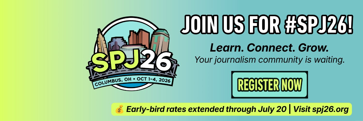 Society of Professional Journalists banner