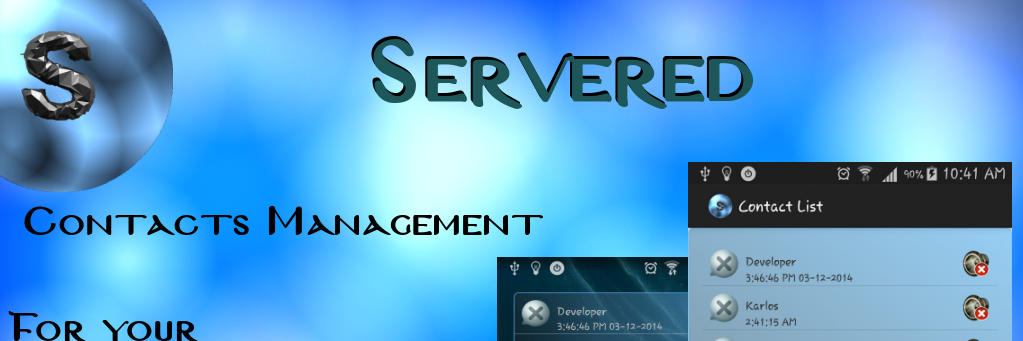 Servered banner