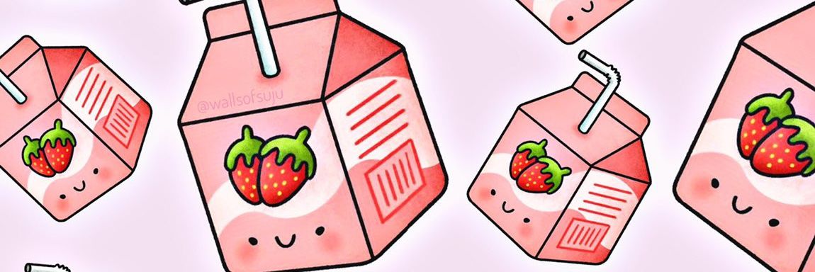 susu strawberry 🍓 banner