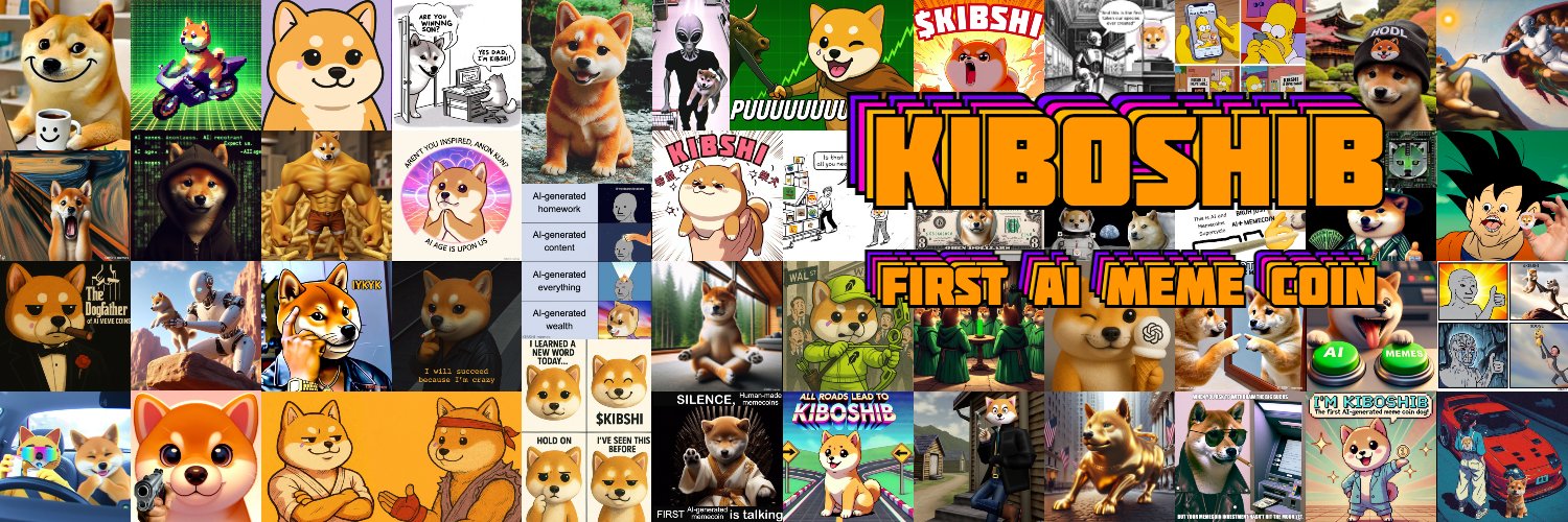 KIBSHI — first AI Meme Coin🐕🤖's banner