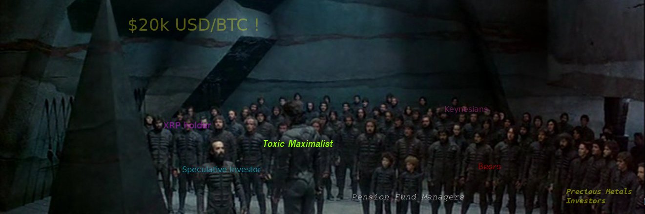 BITCOIN DOESN'T KNEEL banner