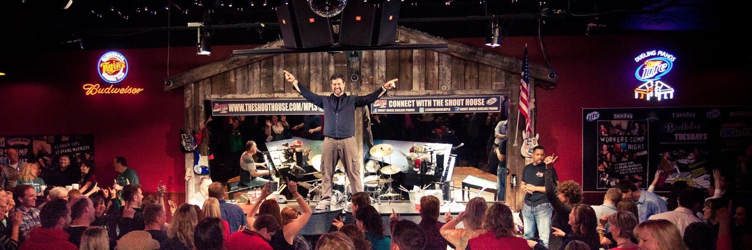 Shout House Dueling Pianos Mpls banner