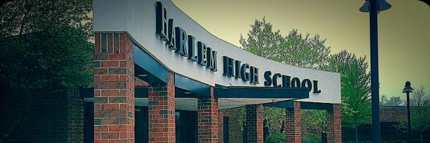 Harlem High School banner