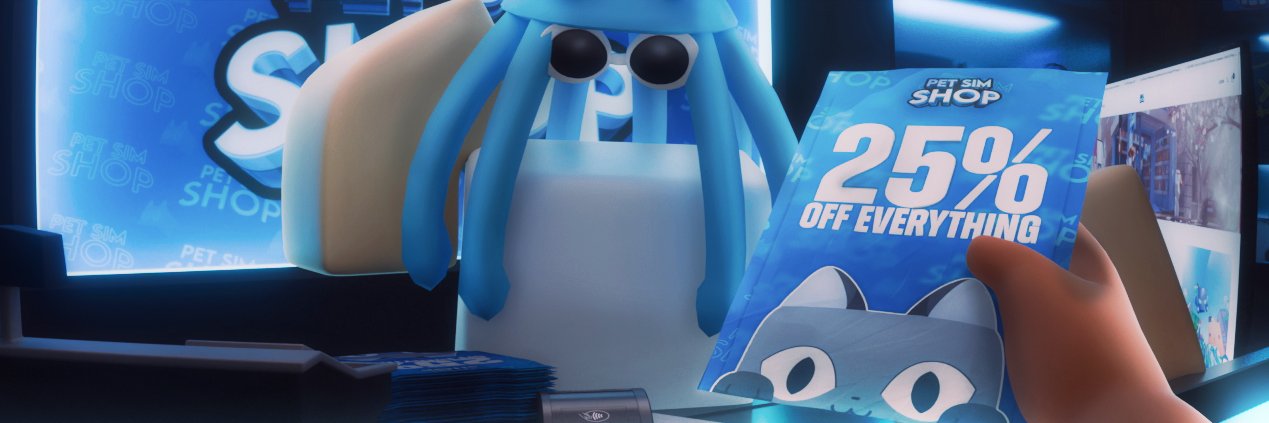 PetSimShop • SHOP TODAY! banner