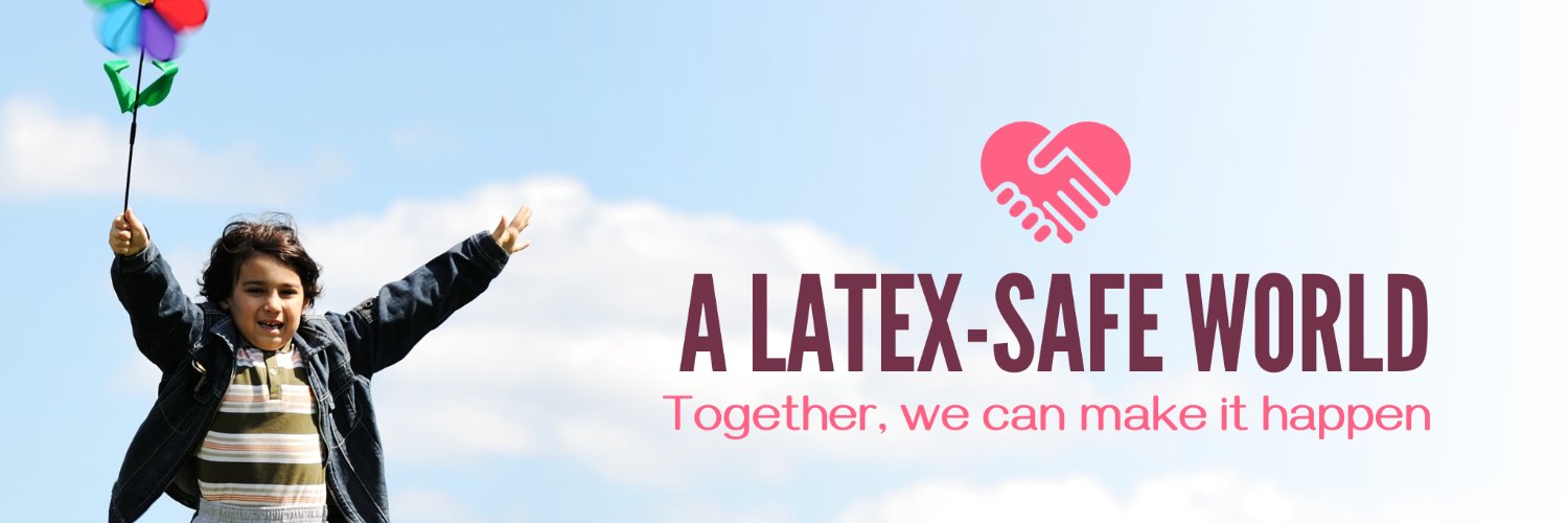 Latex Free World Foundation banner