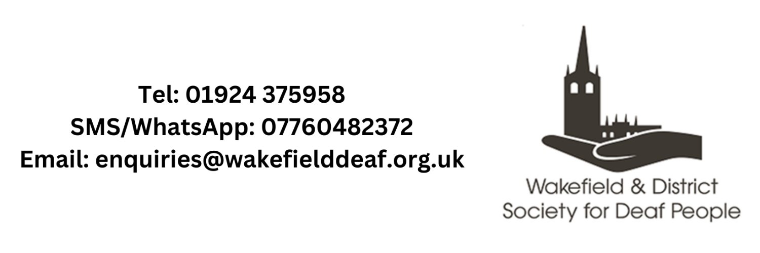 Wakefield and District Society for Deaf People banner