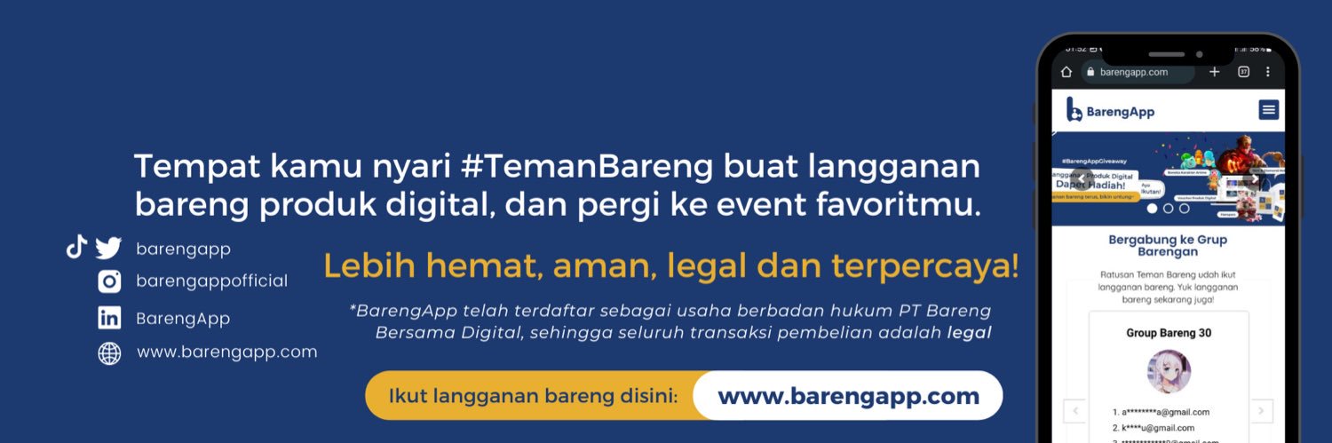 BarengApp • Langganan Bareng Bikin Hemat💰 banner