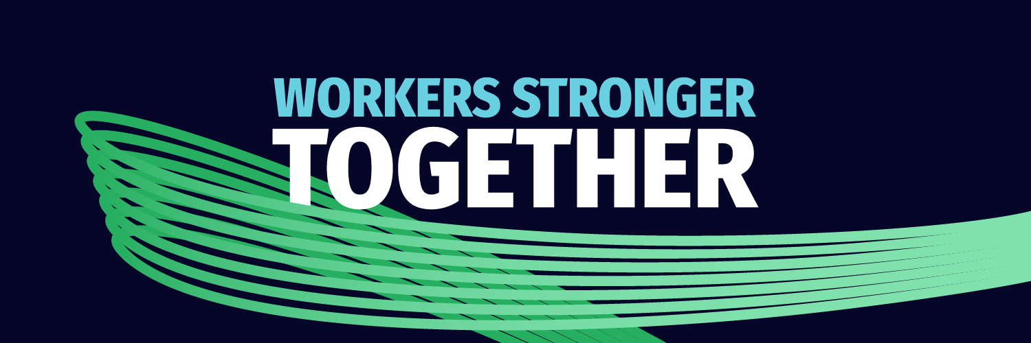 Alberta Federation of Labour's banner