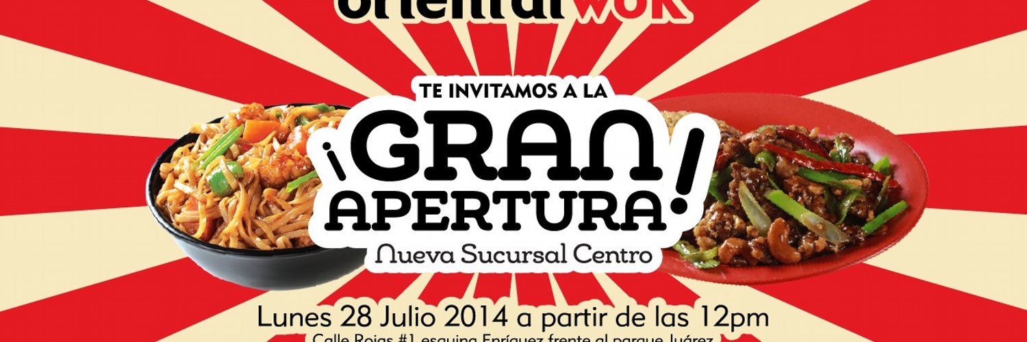 Oriental Wok Xalapa on Twitter "Este es nuestro Menú To Go en 