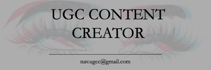 Nav K | UGC Creator banner