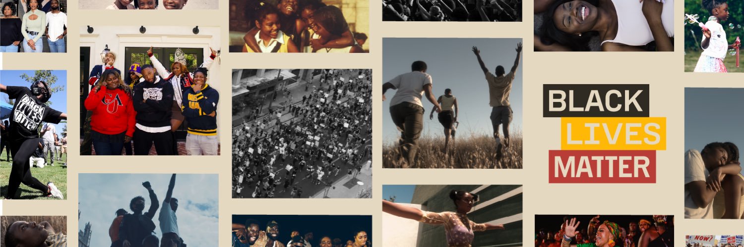 Black Lives Matter (BLM)'s banner