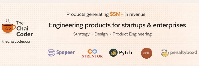 Chaitanya Shetty | Tech Partner For Your Products banner