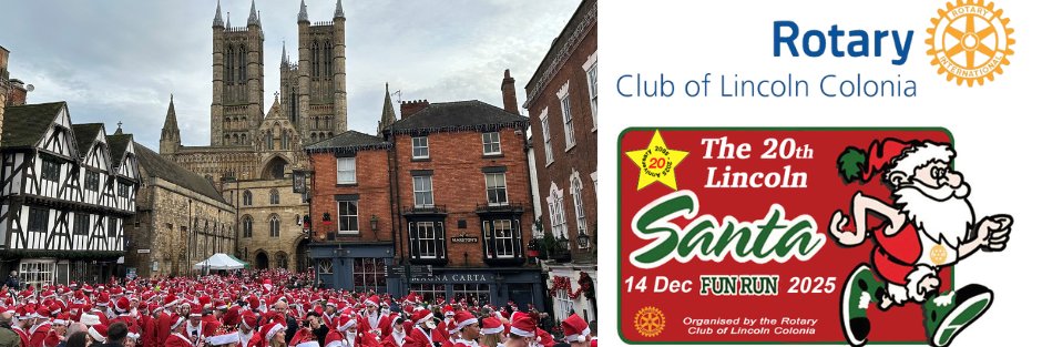 Lincoln Santa Run banner