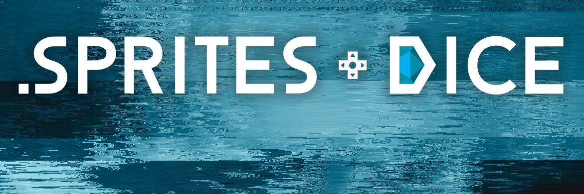 Sprites and Dice 🔜 PAX Unplugged banner