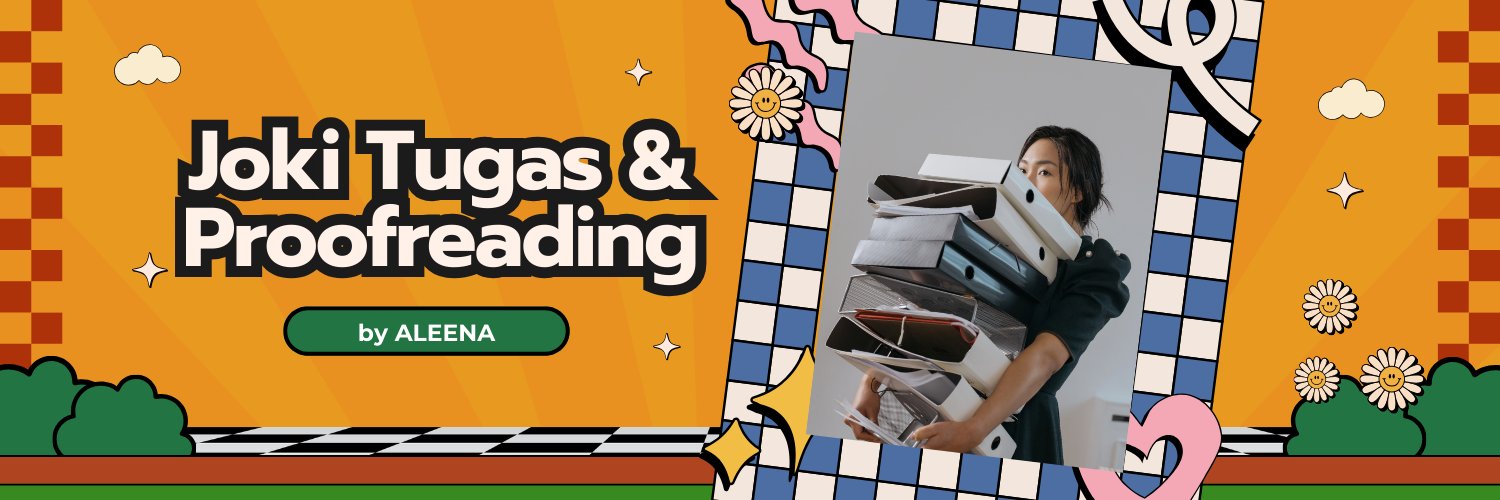 𐙚 aleena I joki tugas & proofread (TESTI 300++) banner