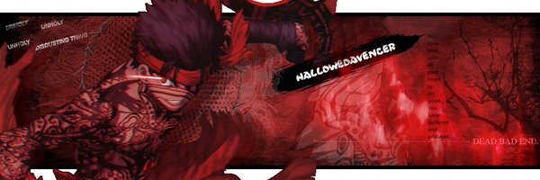 HALLOWEDAVENGER Profile Banner