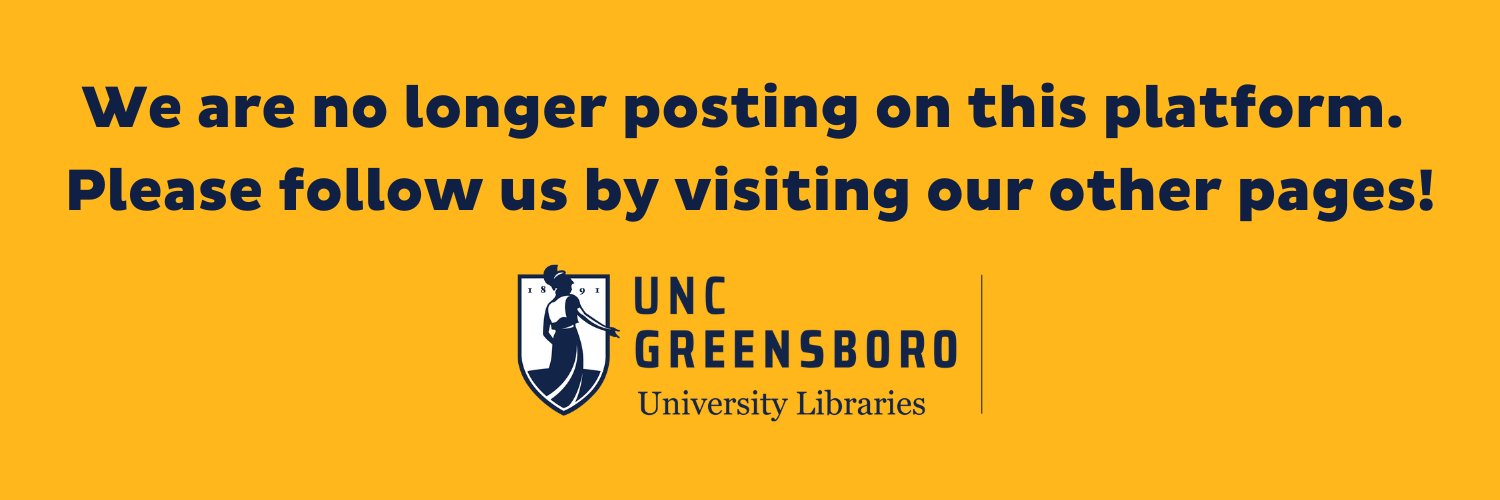 UNCG Libraries banner