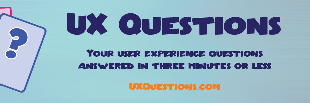 UX Questions banner